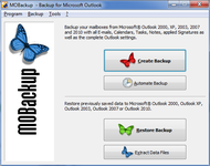 MOBackup - Outlook Backup Software screenshot